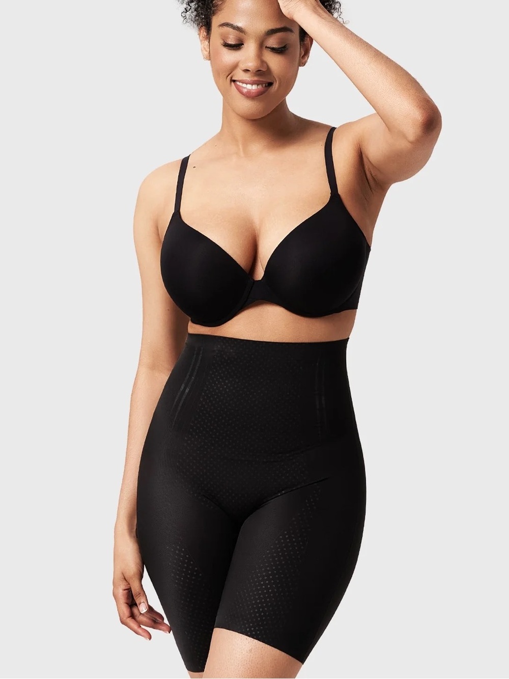 Nautica High Waist Thigh Slimmer Shapewear Black Small NWOT